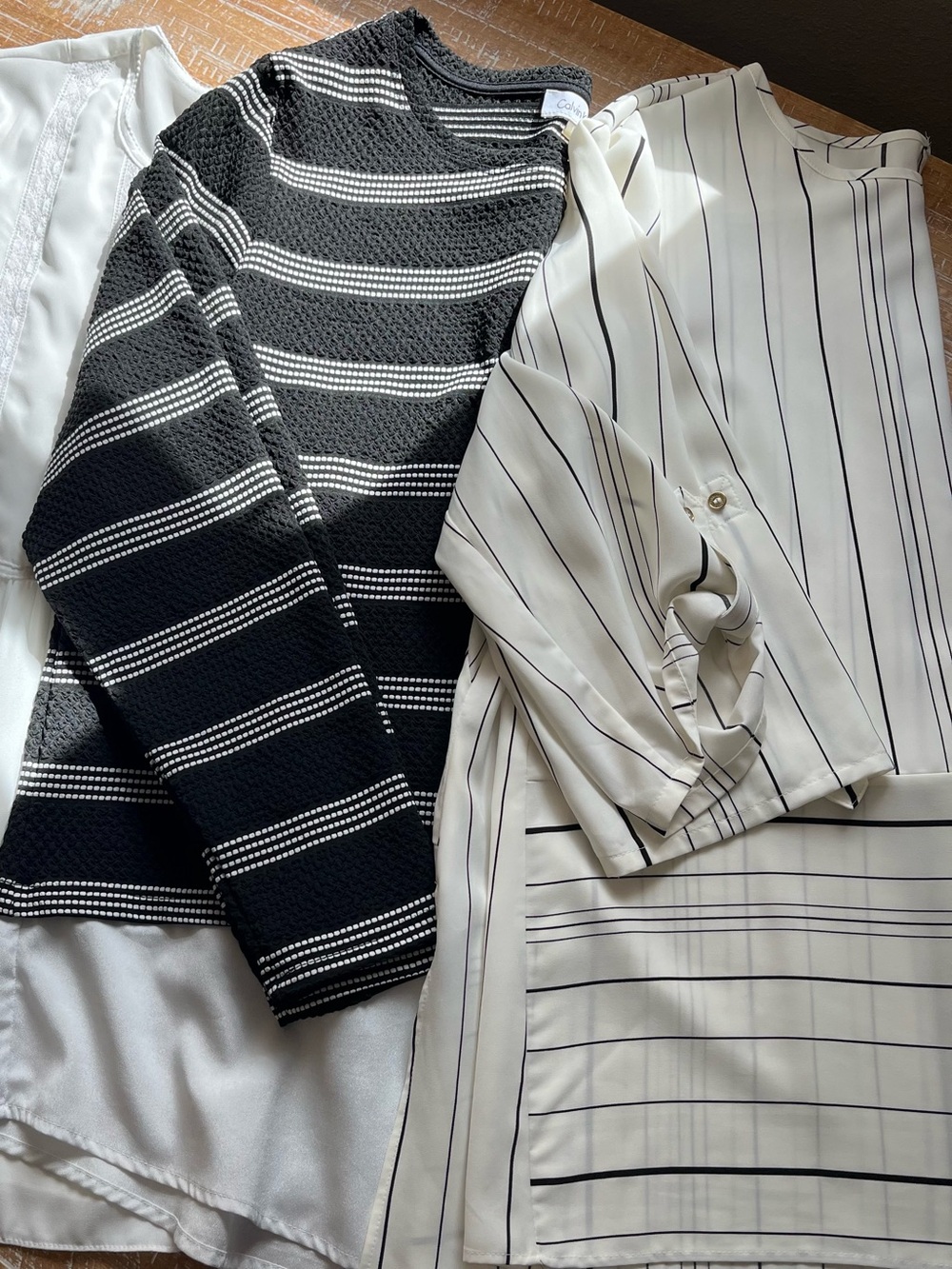 Black & White blouse bundle of 2 Calvin Klein